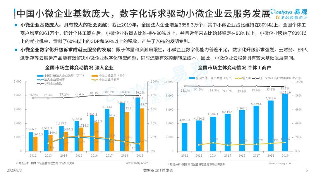 2020中国小微企业云服务市场专题分析