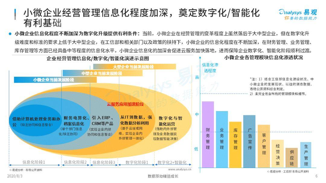 2020中国小微企业云服务市场专题分析