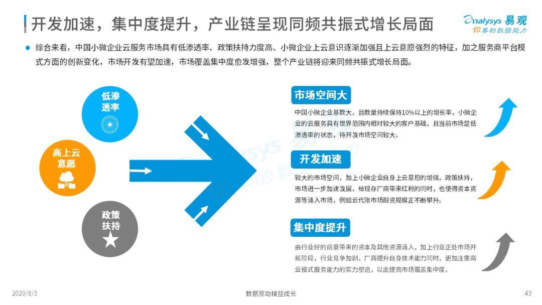 2020中国小微企业云服务市场专题分析